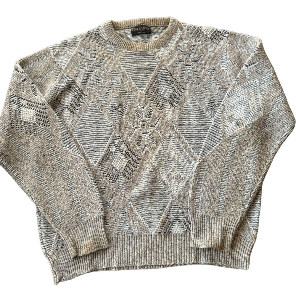 VINTAGE CREWNECK PULLOVER SWEATER SIZE‎ LARGE | X1
